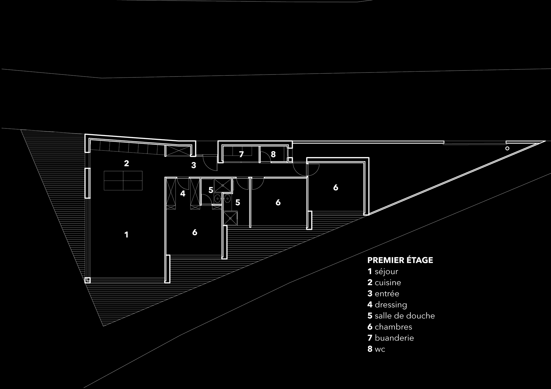 Plan de la maison Le Triangle